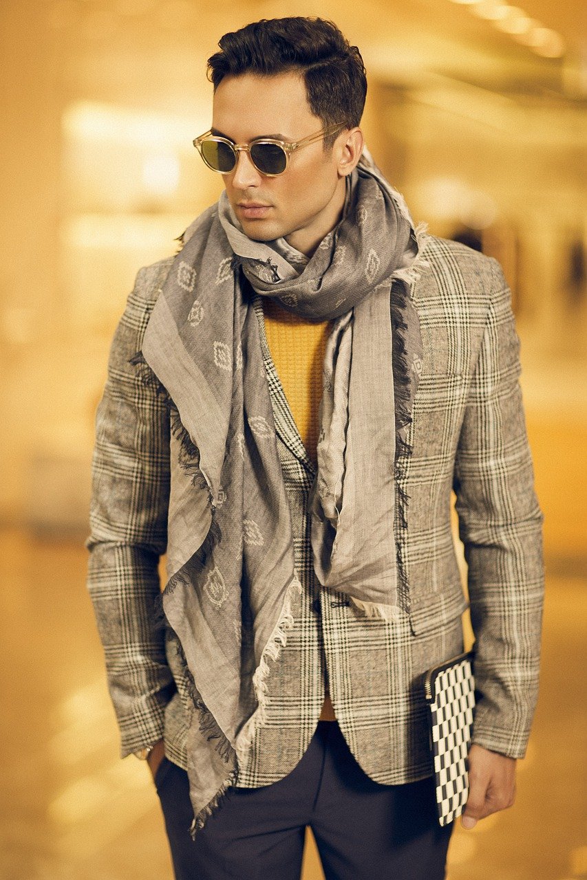Men's Stylish Checkered Blazer
